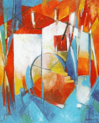 1994 - Il mulino - Olio su tela 65x80cm