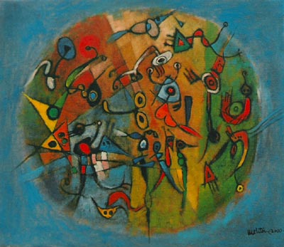 2000 - Ricordi d'un sogno - Oil on canvas 70x70cm
