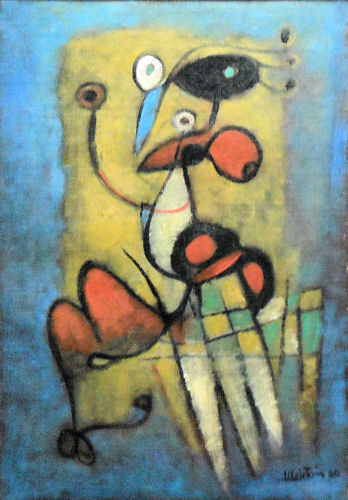 2000 - Uccello del tropico - Olio su tela 50x35cm