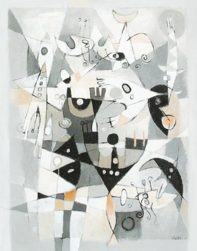 2003 - Uccello di metallo - Olio su tela 150x120cm