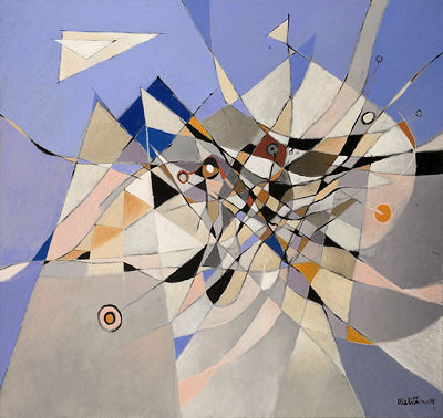 2004 - Il vento della tramontana - Acrilico su tela 94x100cm