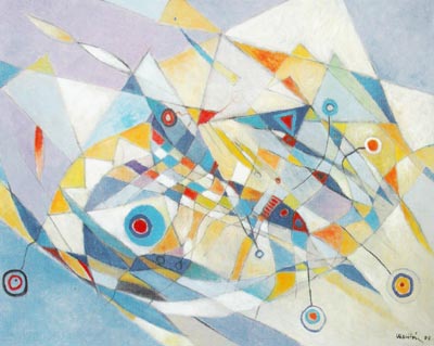 2004 - Vento di primavera - Olio su tela 100x80cm