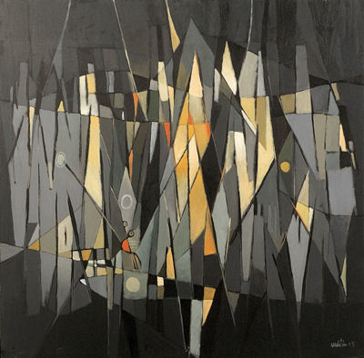 2005 - Paesaggio d'inverno - Acrilico su tela 90x90cm