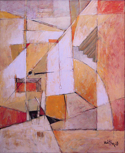 2008 - Cava di cervaioli - Acrylic on canvas 65x53cm