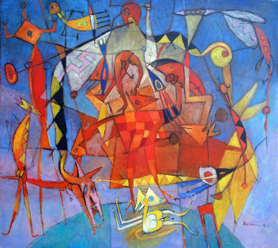 2012 - L'ultimo giudizio - Oil on canvas 90x100cm