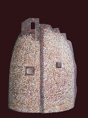 2008 - La porta del sole - Granito rosso rubino cm 30x42x18