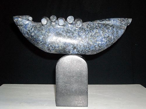 2013 - Il riposo dell'uccello - Granito blu Bahia cm 7x22.5x5